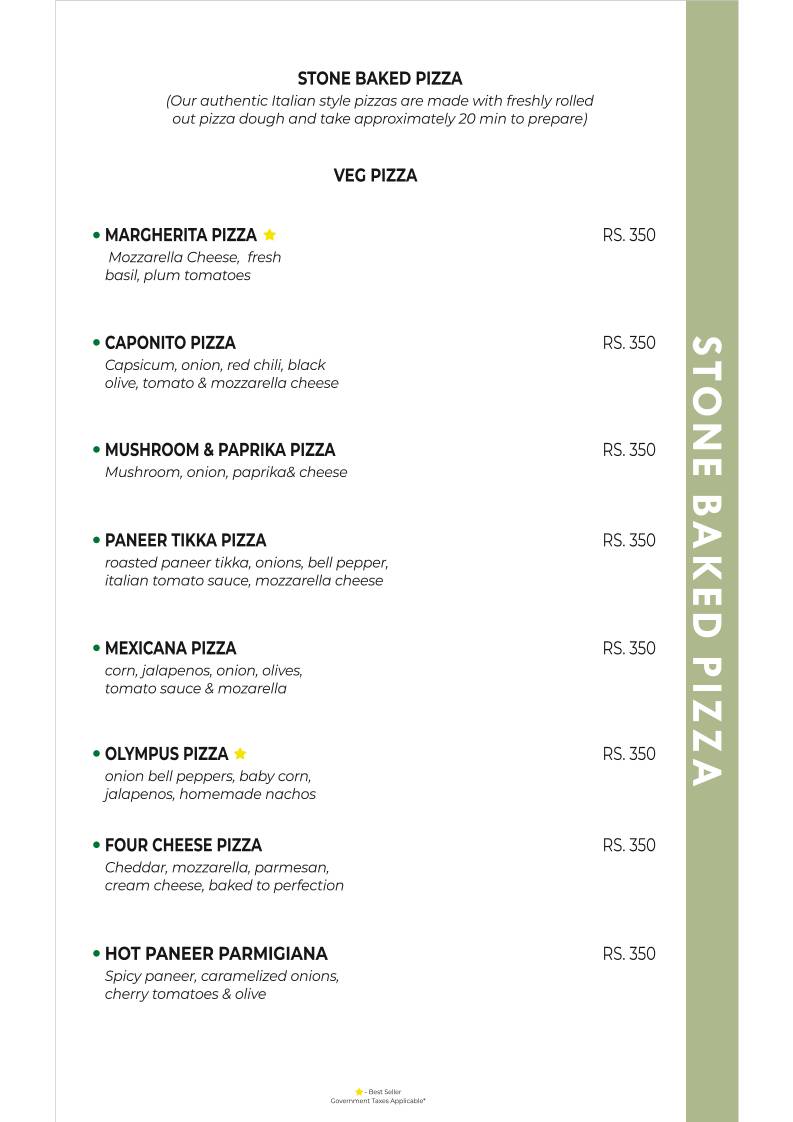 The Cherry Tree Cafe menu