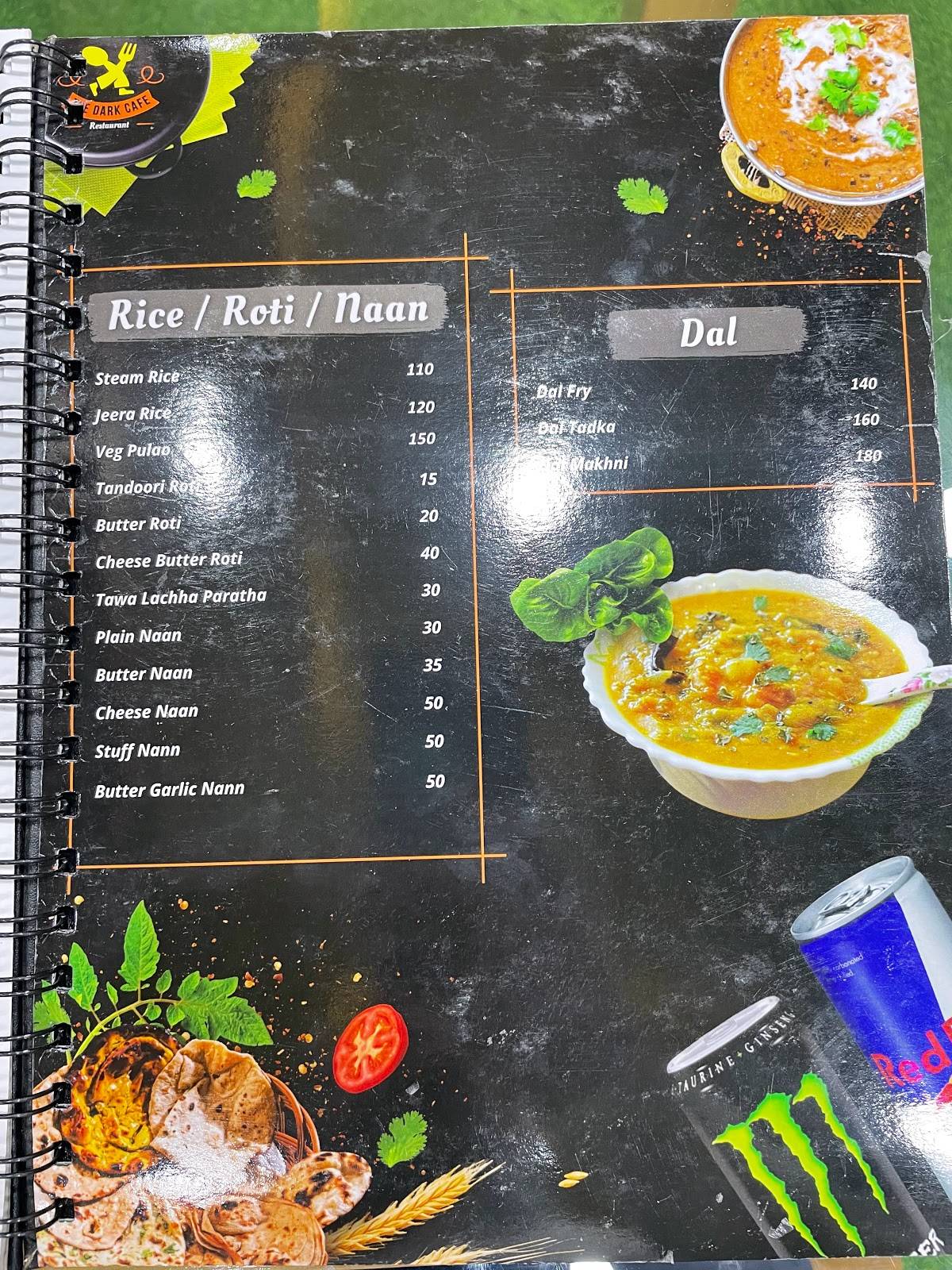 Menu at The Dark Cafe & Restaurant, Patna