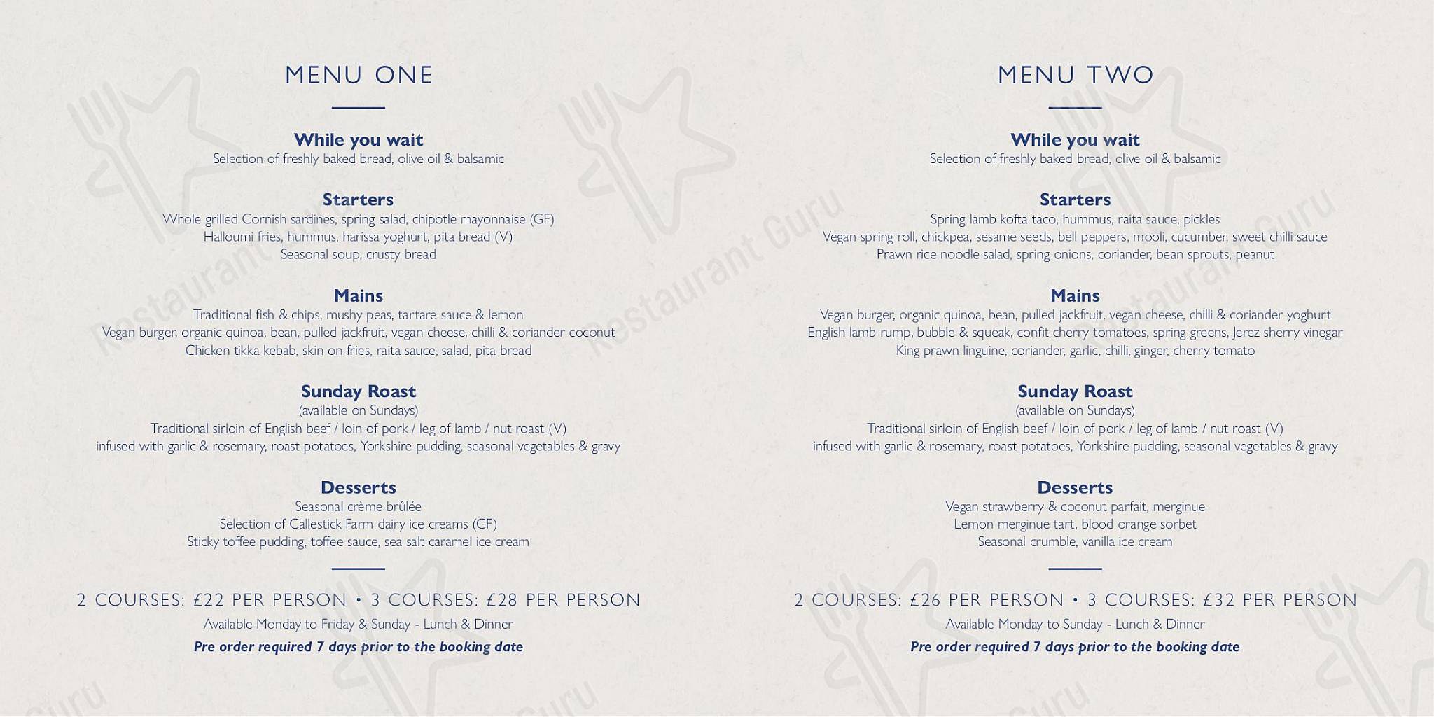 Menu at The Farm House pub & bar, West Malling