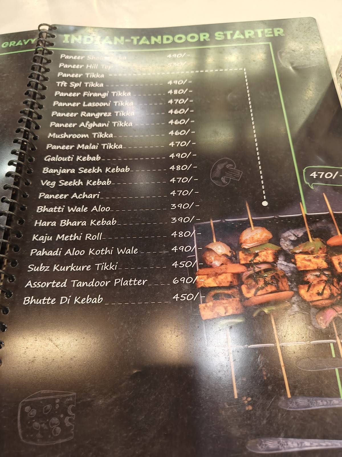 The Food Town menu