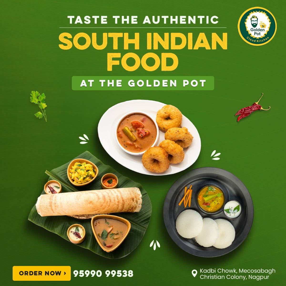 The Golden Pot menu