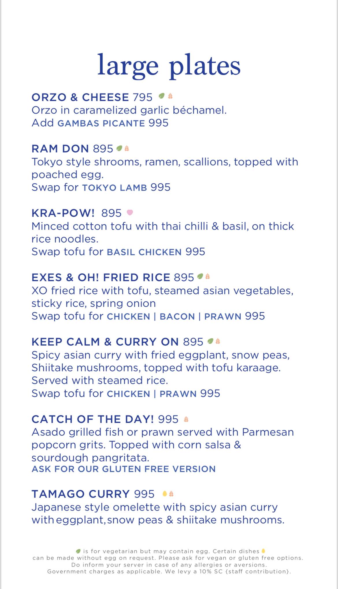 The Grammar Room menu