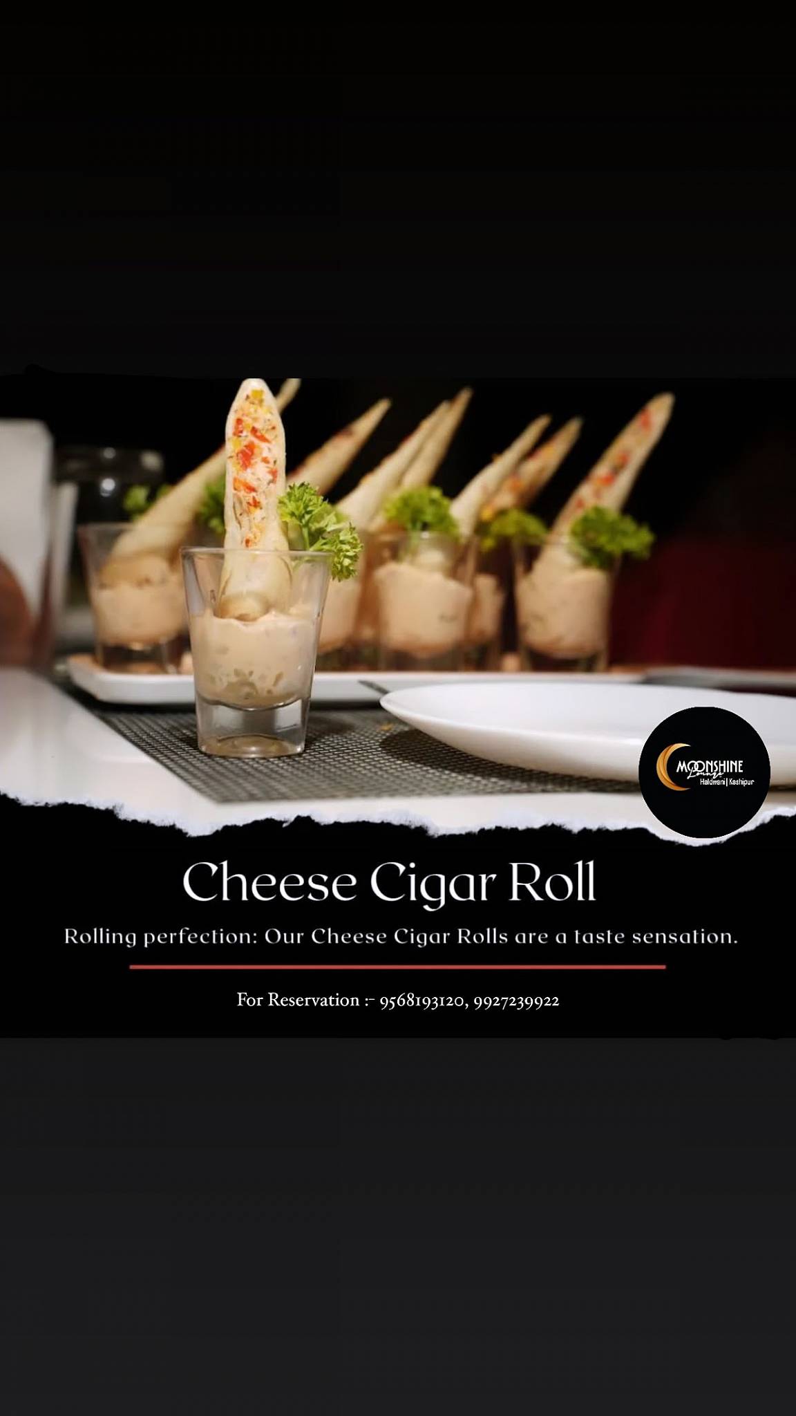 The Moonshine Lounge menu