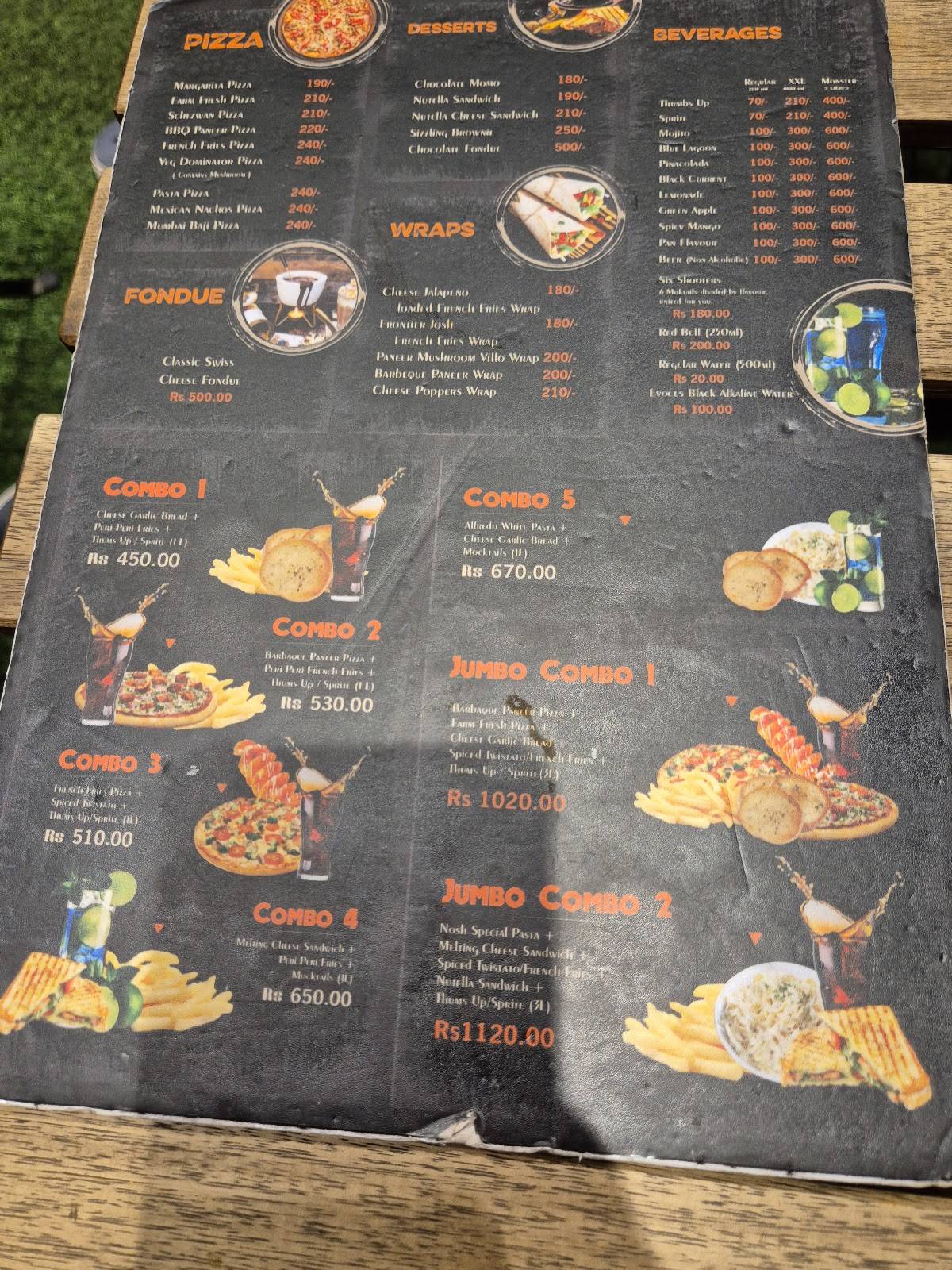The Nosh Bistro menu