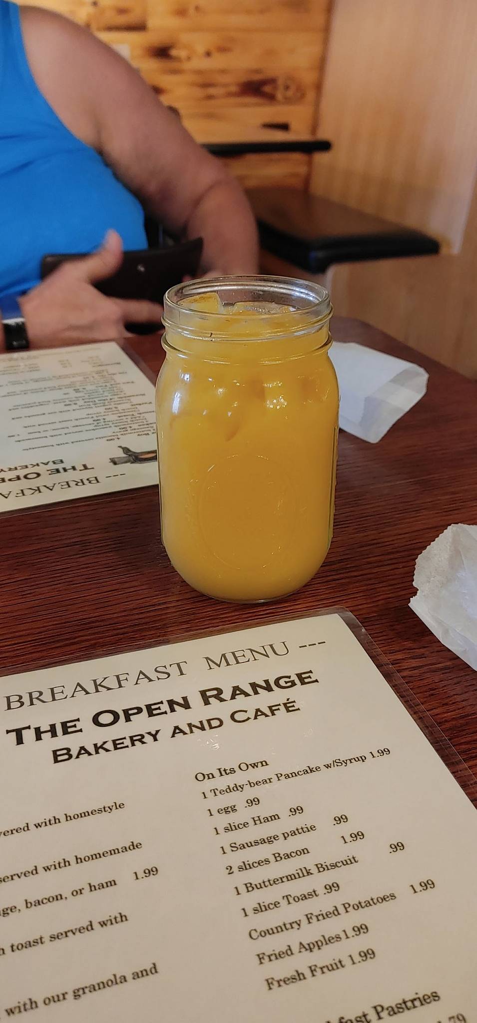 Menu at The Open Range Bakery & Cafe, Uvalde