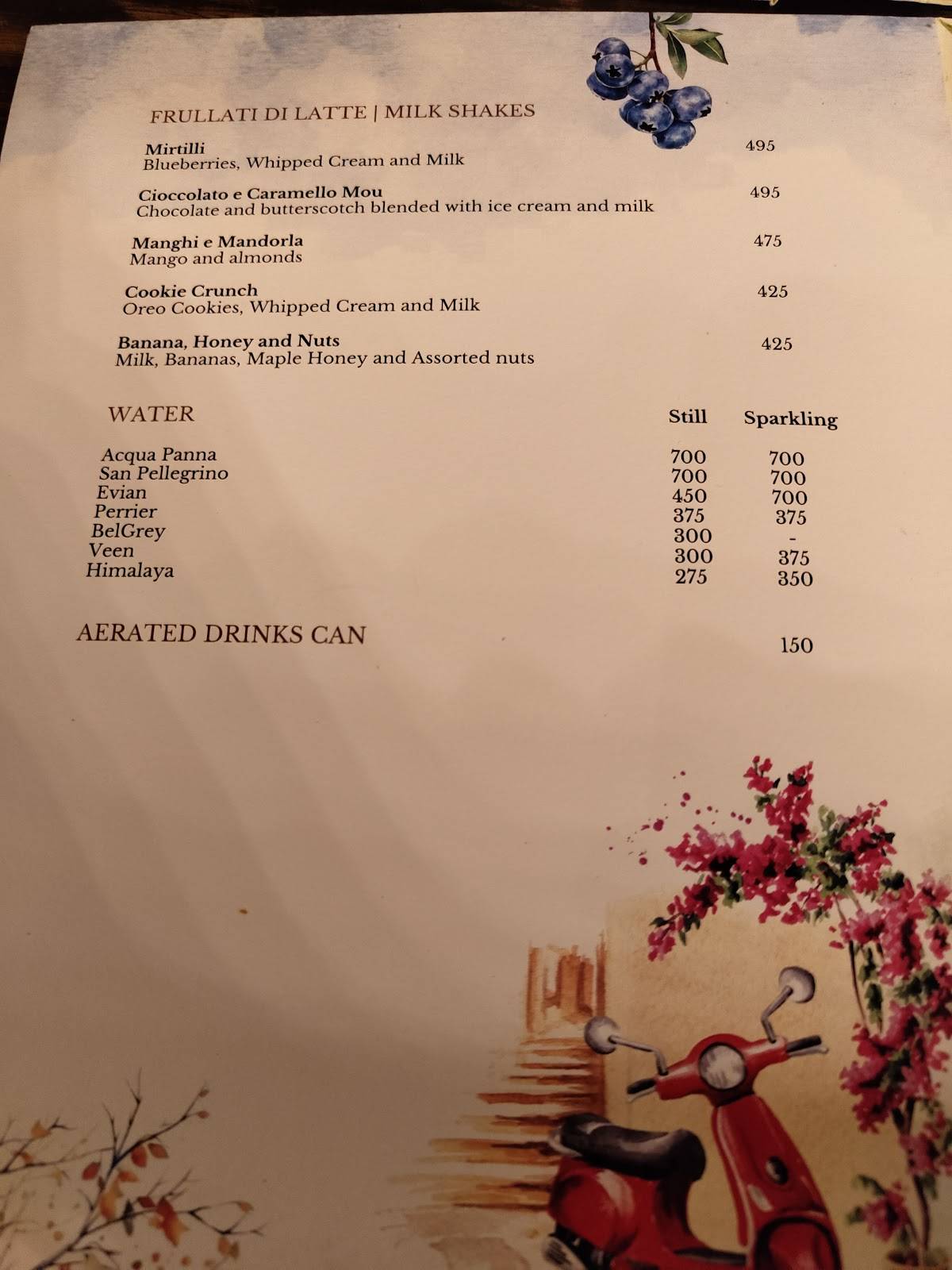 The Pasta Bowl Company menu