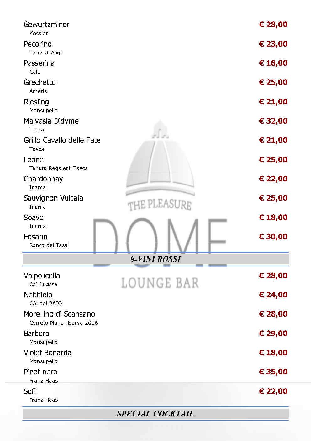 Menu di Le bistrot de la place 