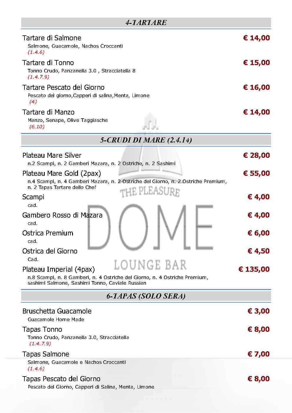 Menu di Le bistrot de la place 