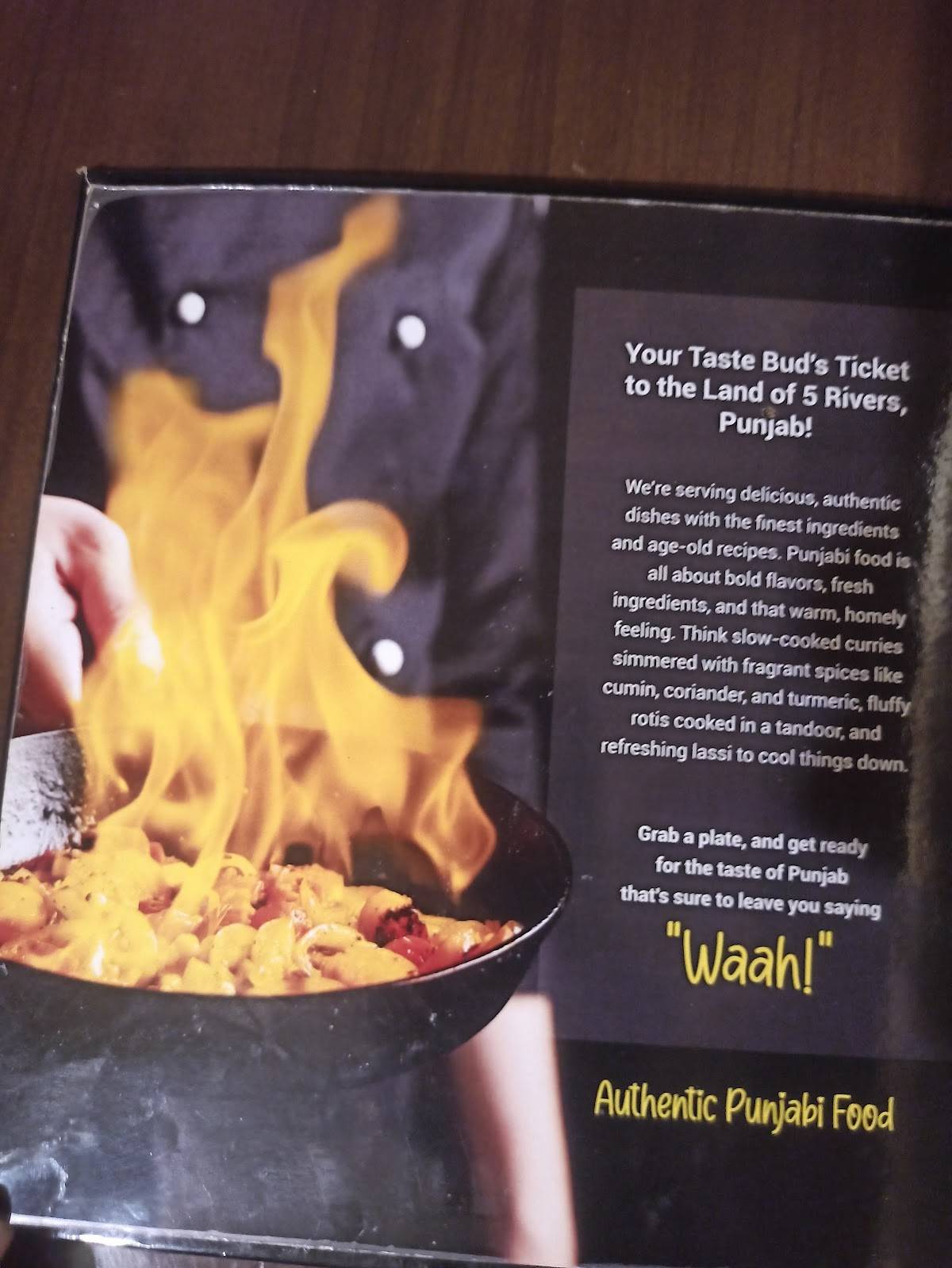 The Punjabi Virsa menu