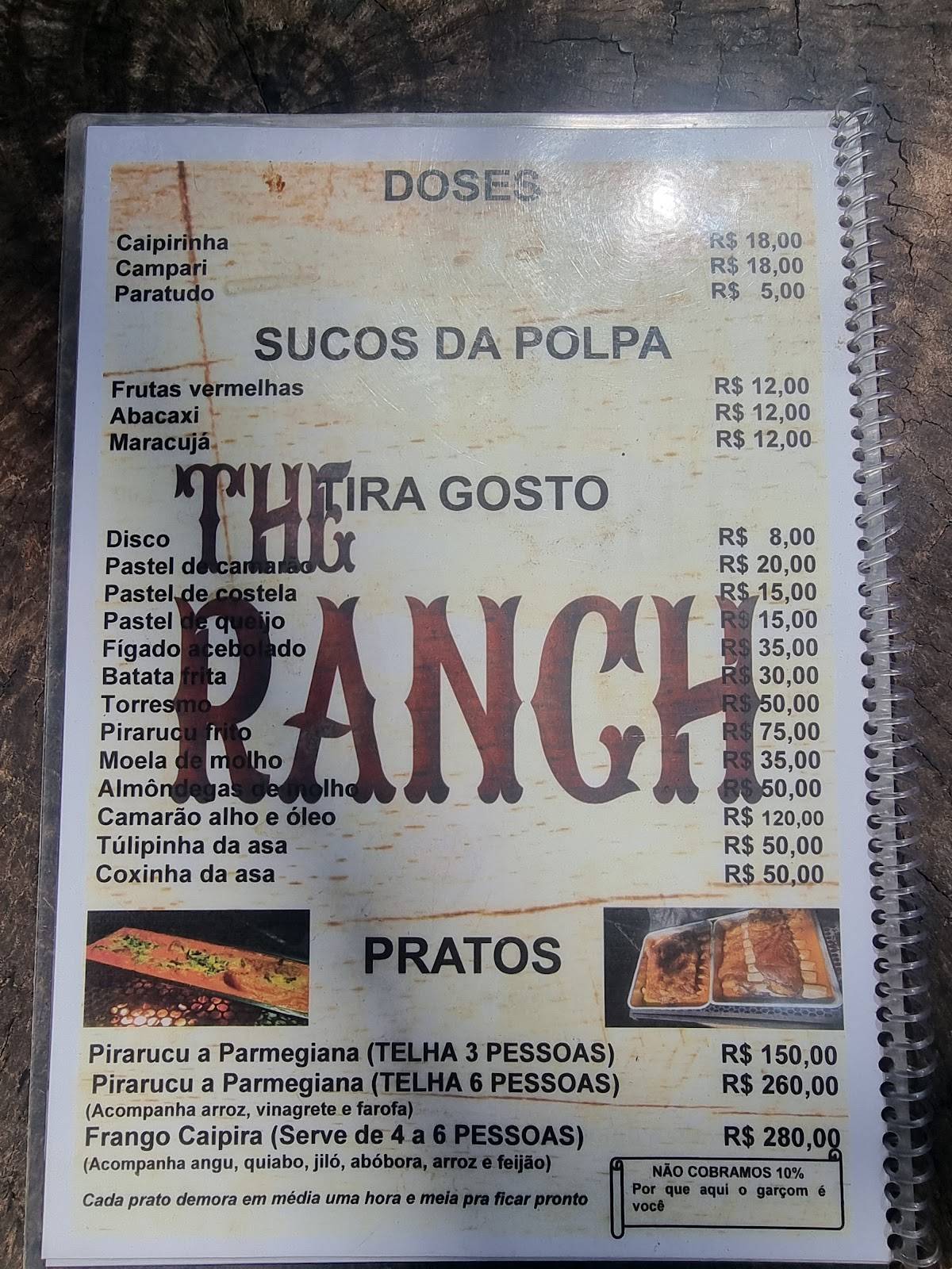 The Ranch Bar e Cozinha Caipira cardápio