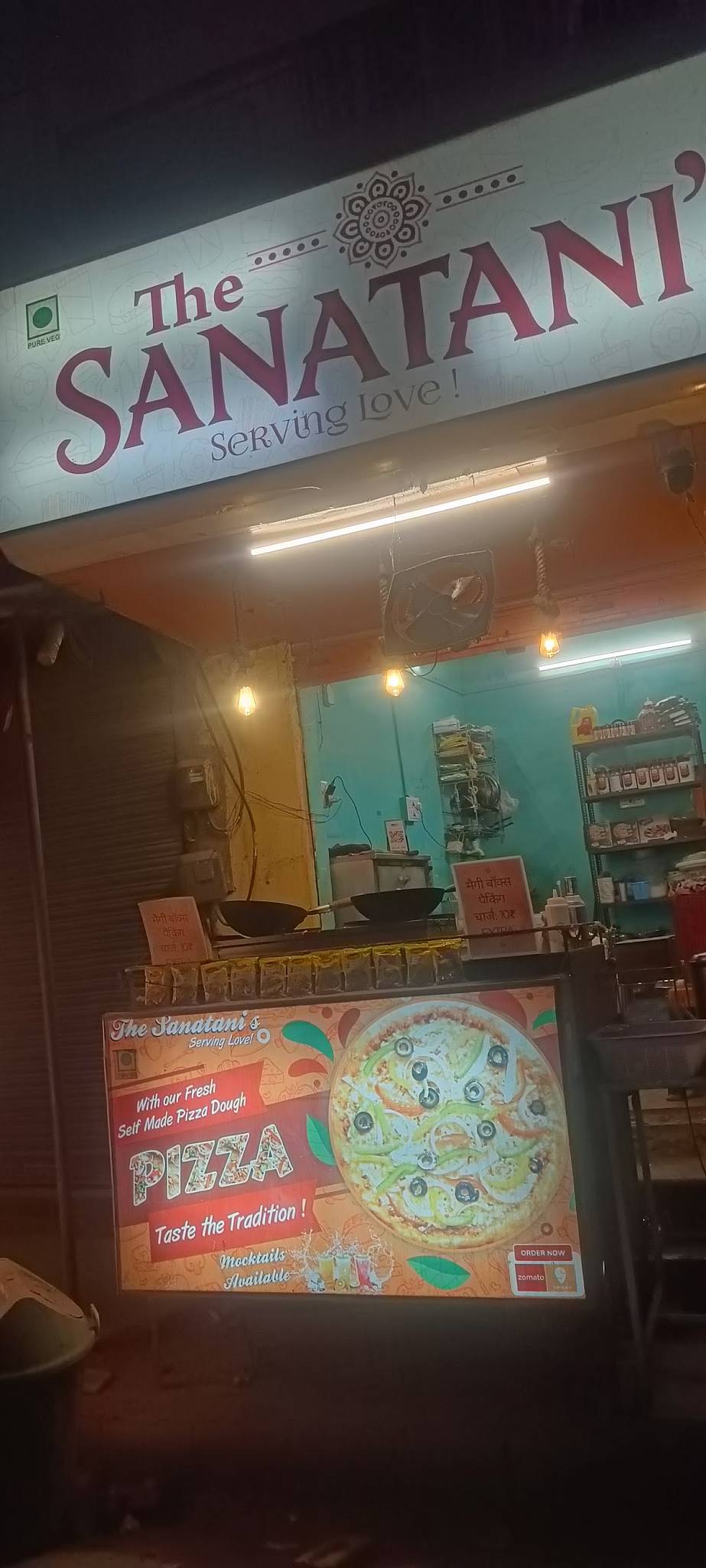 The Sanatani's Cafe menu