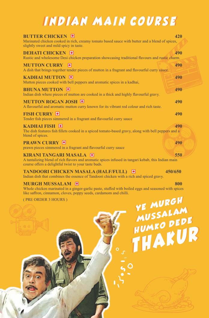 The Spice Affair - Gandhi Maidan menu