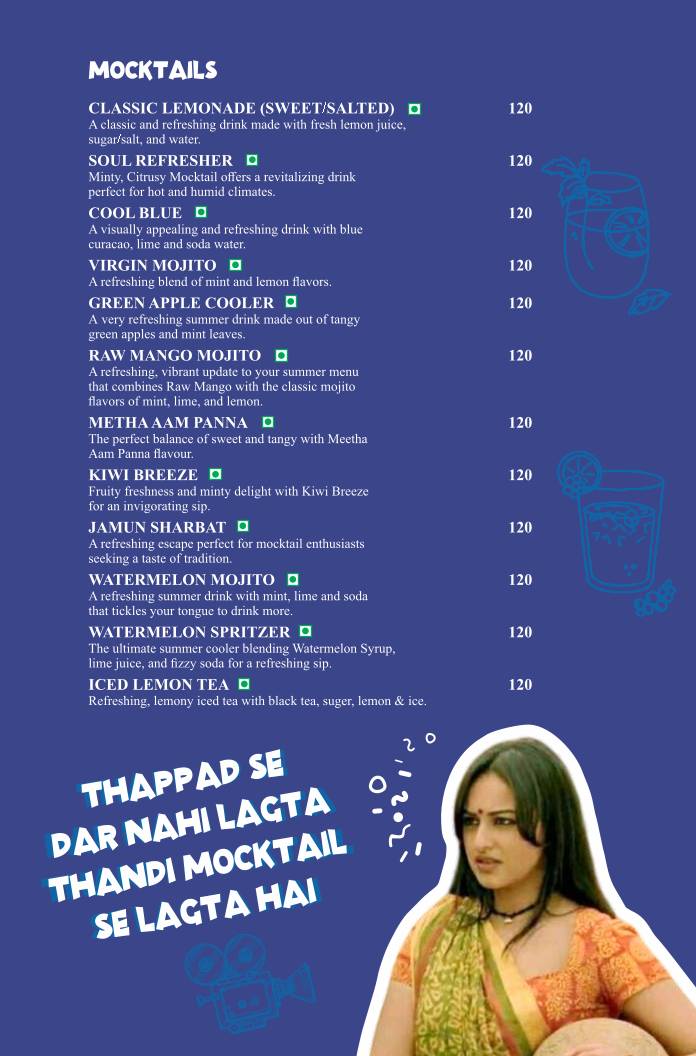 The Spice Affair - Gandhi Maidan menu