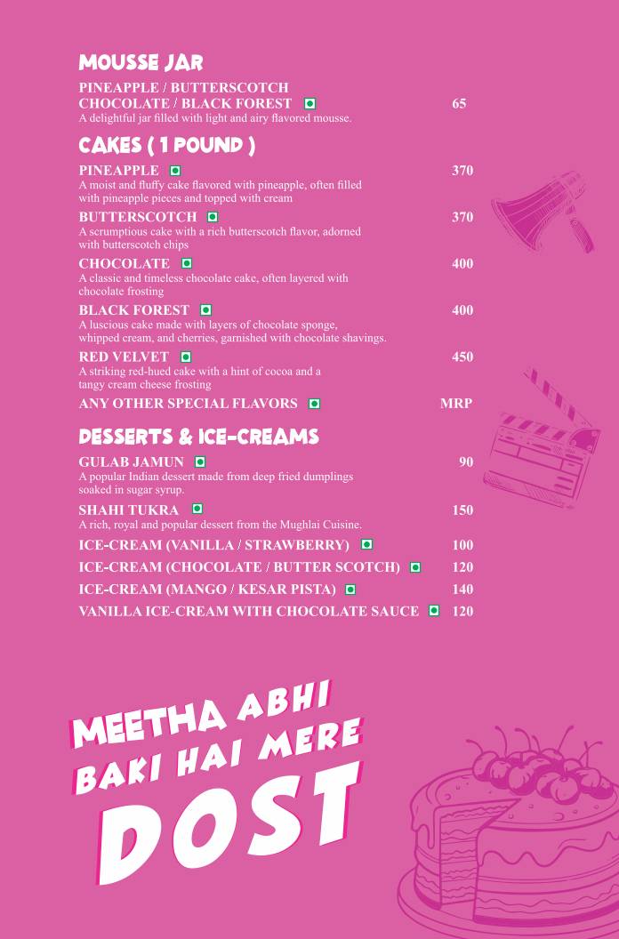 The Spice Affair - Gandhi Maidan menu