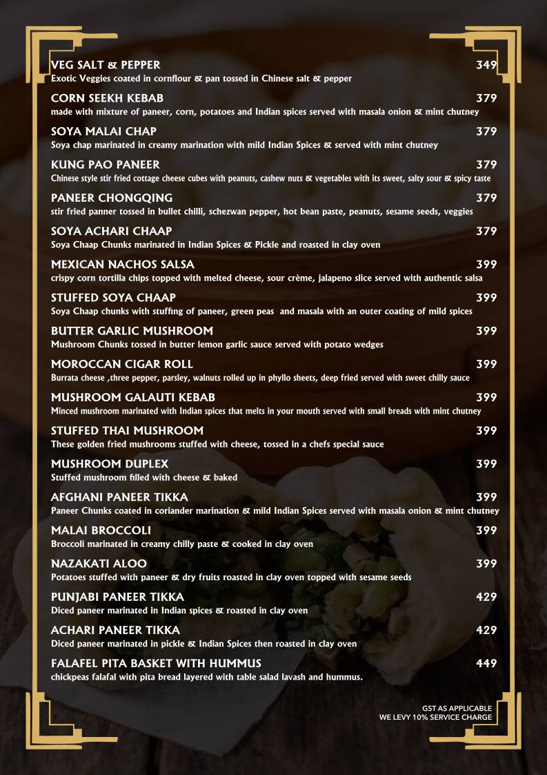 The Twilight Kitchen And Bar menu