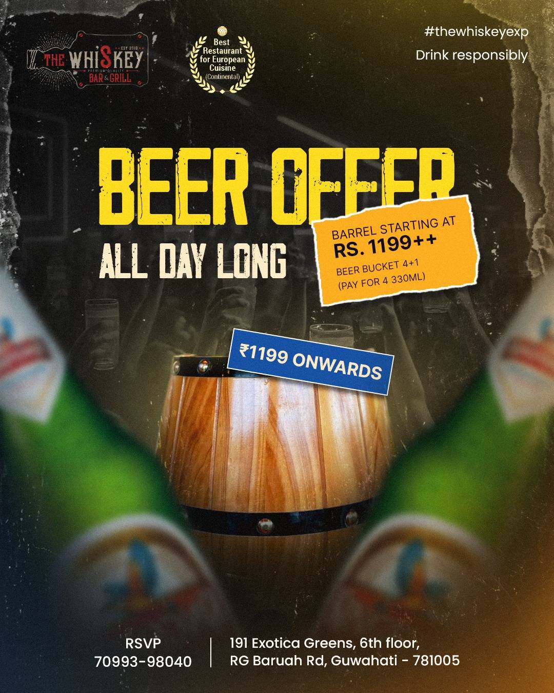 The Whiskey Bar & Grill menu