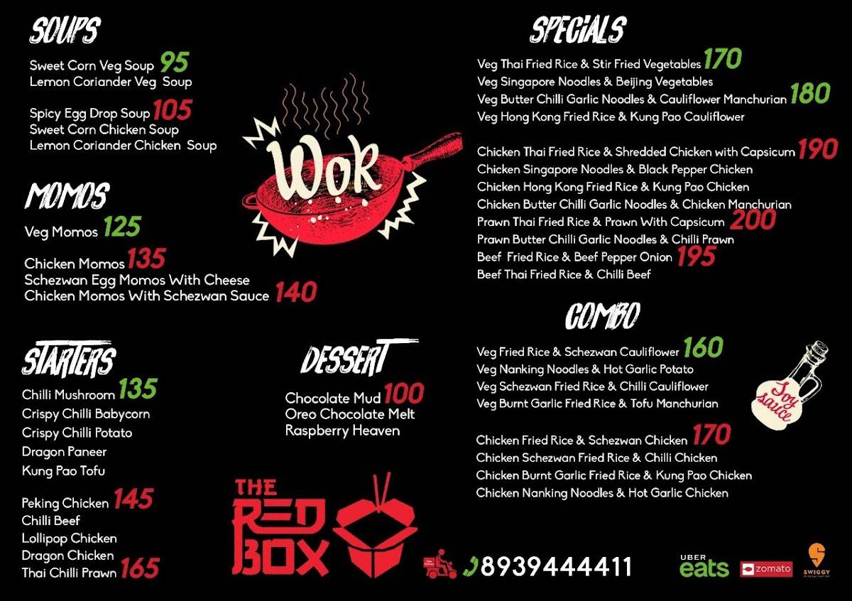 The Red box menu