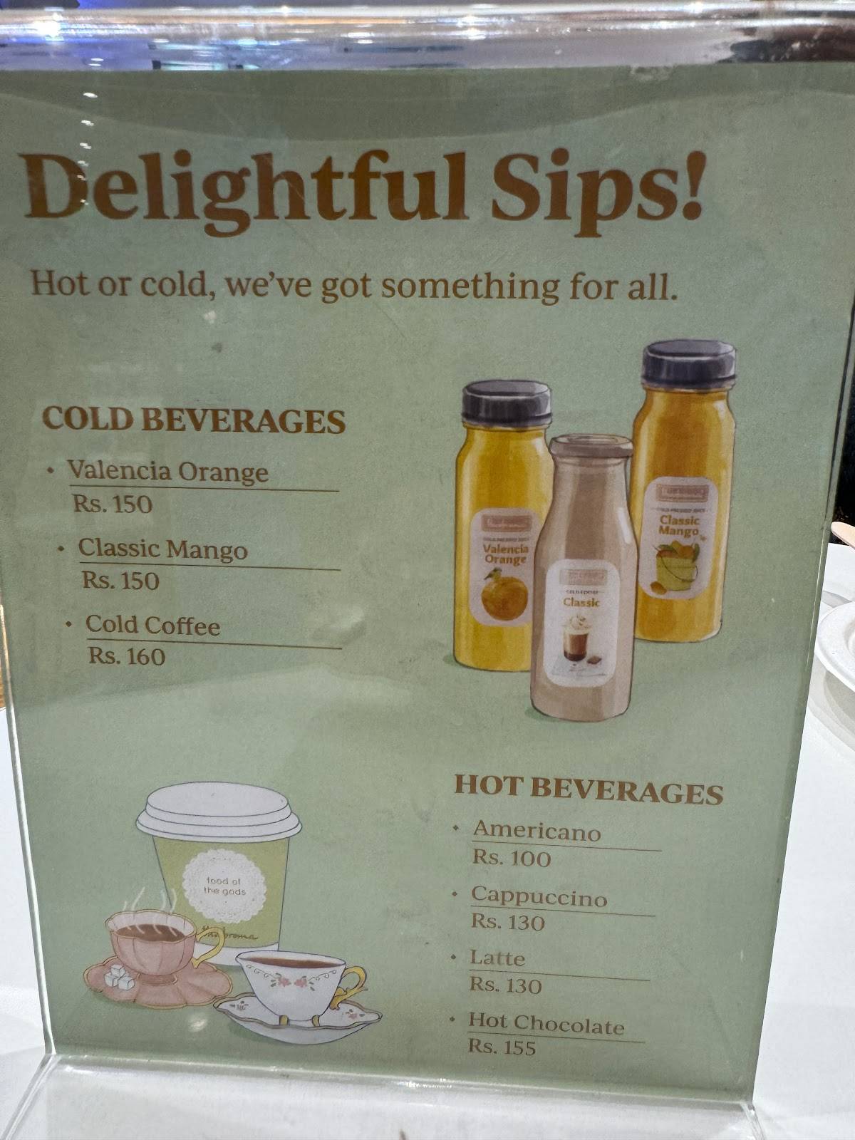 Theobroma Bakery and Cake Shop - Kipps Market, Ludhiana menu