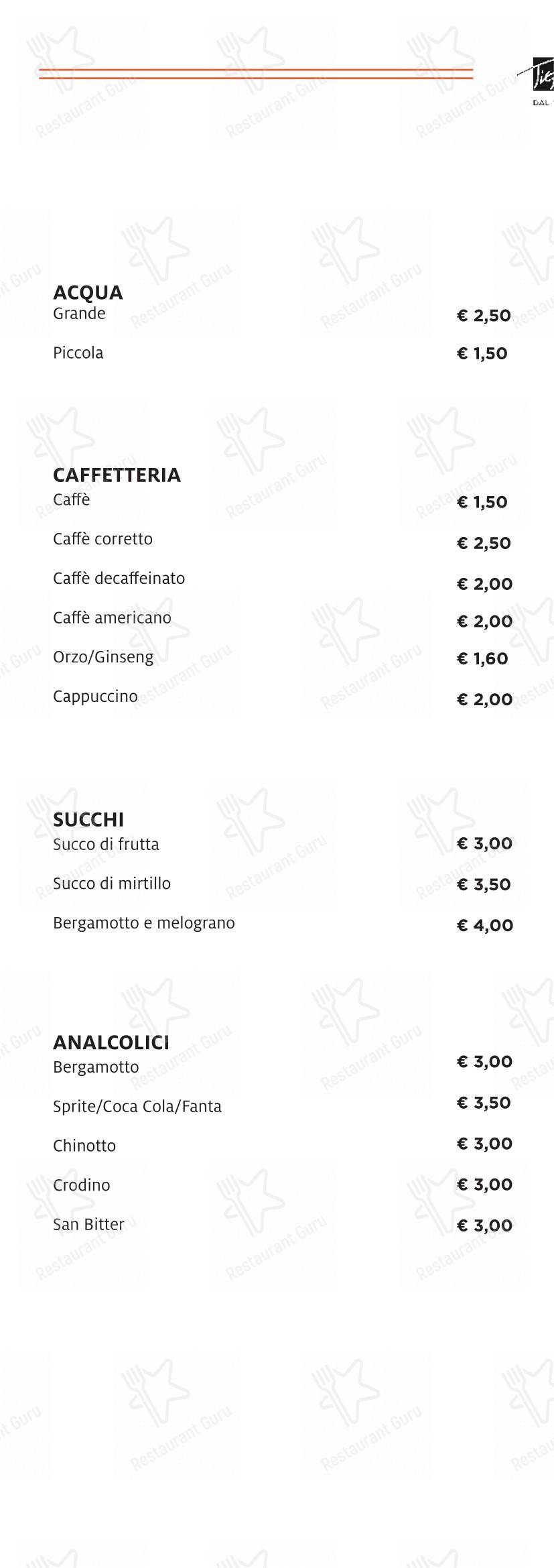 菜单 per Tiepolo - Bistrot Bottiglieria (Via G Battista Tiepolo) pub & bar
