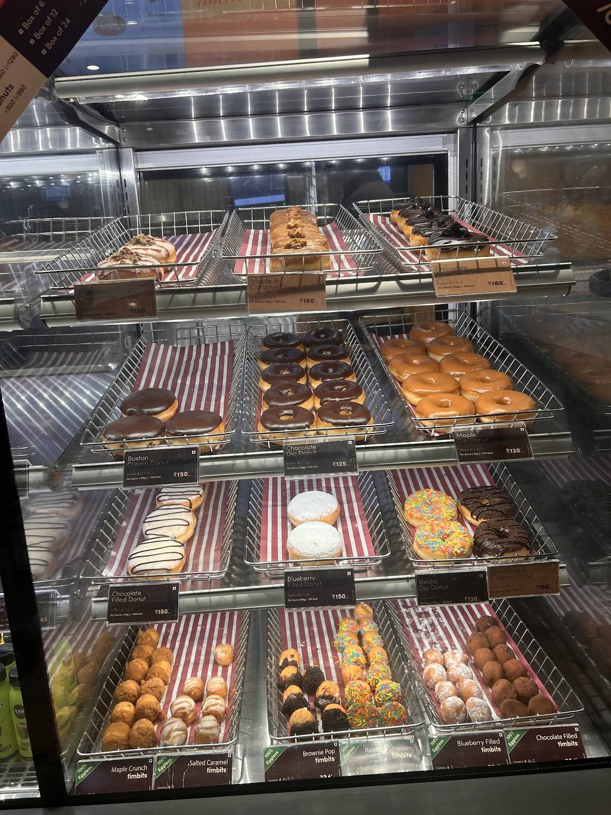 Tim Hortons menu