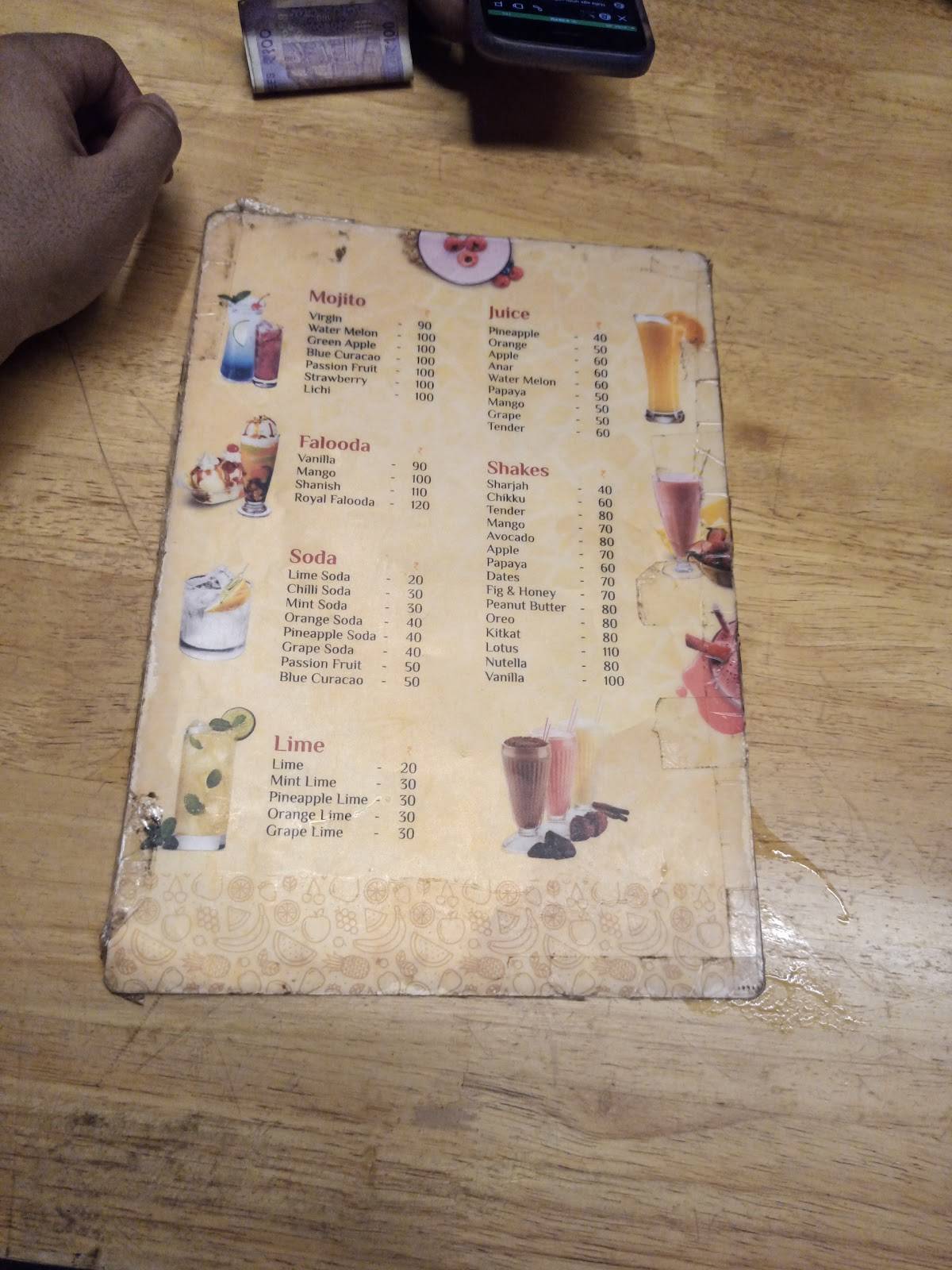 Shawarma Shack menu