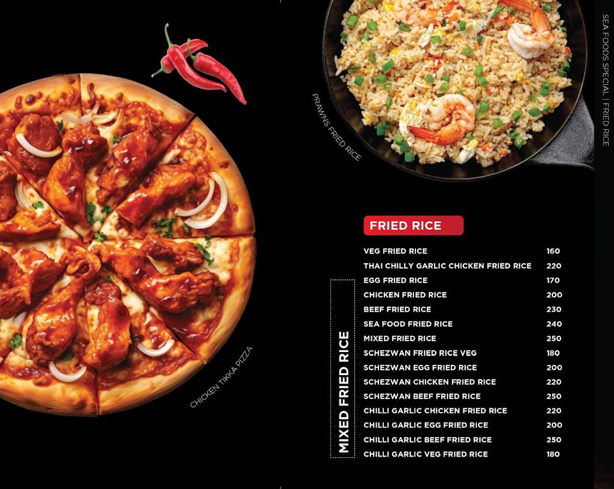Tomato's Bakes and Grills menu
