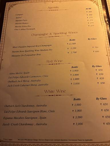Townsend - Bar & Kitchen menu