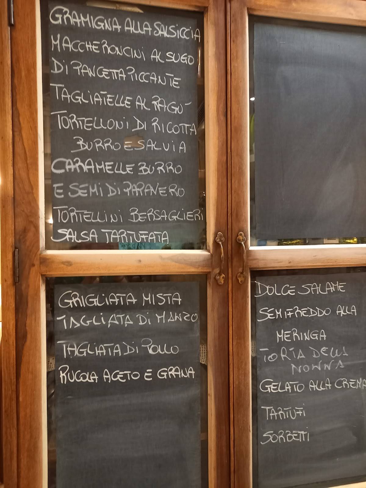 Menu di Trattoria La Vigna 