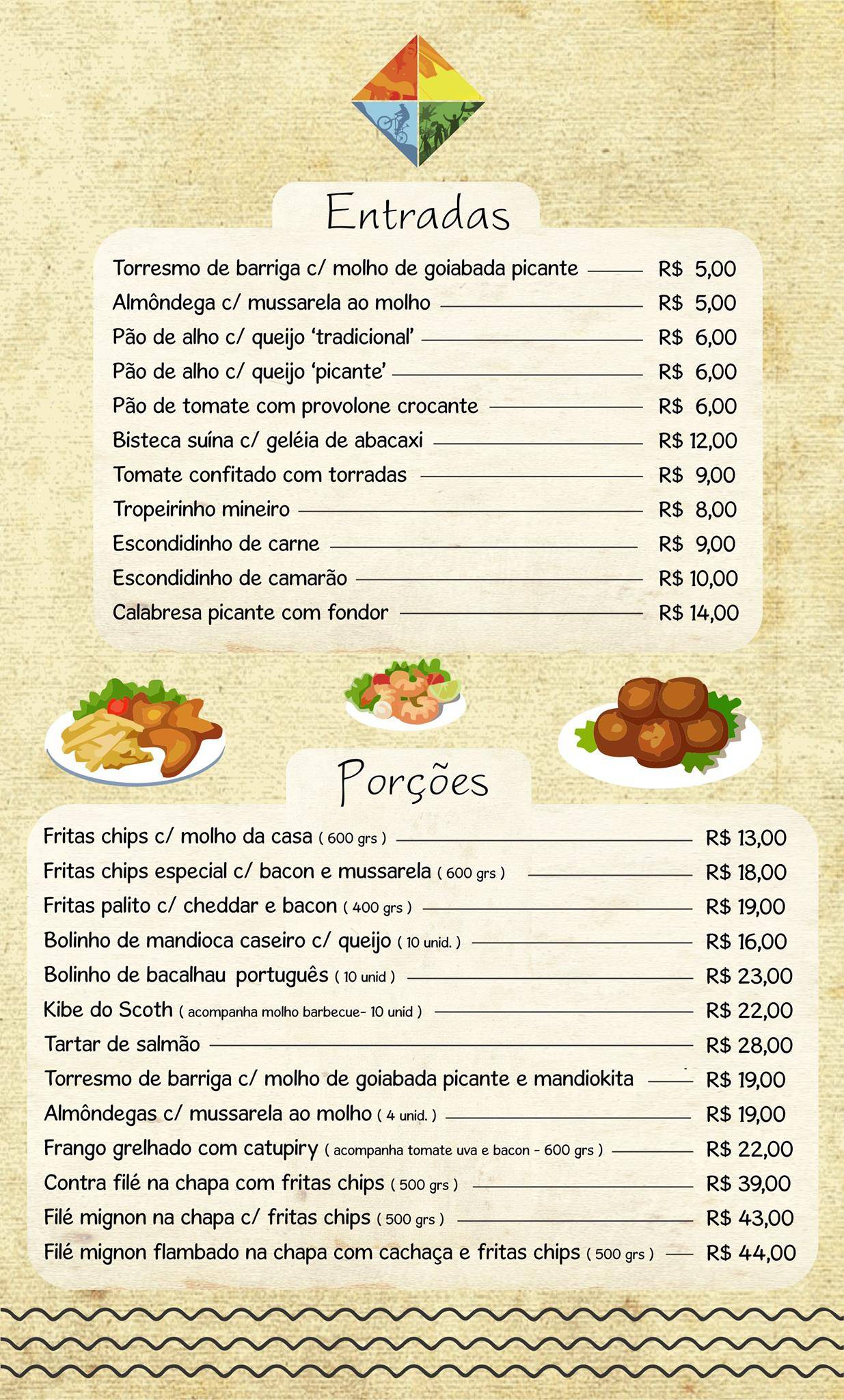 Tropicalia Lounge cardápio