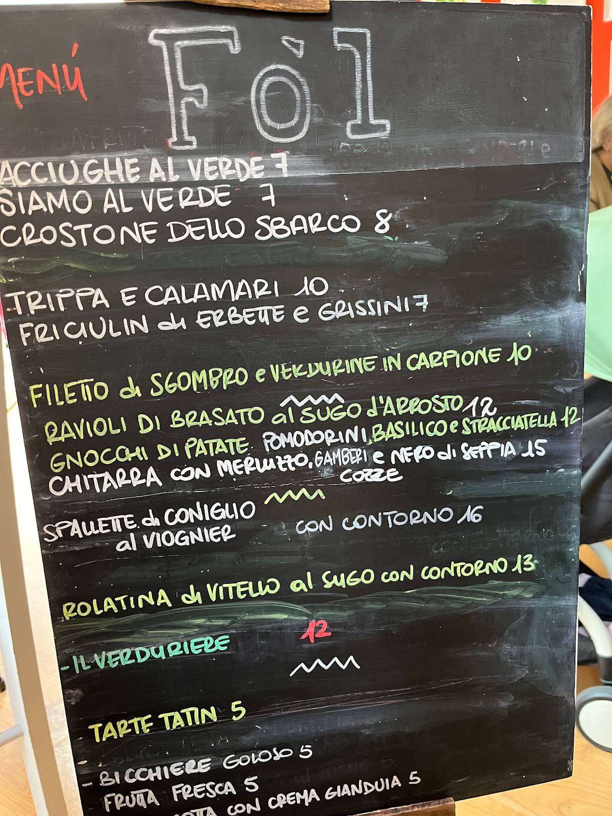Menu di Fol - alla locanda matta 