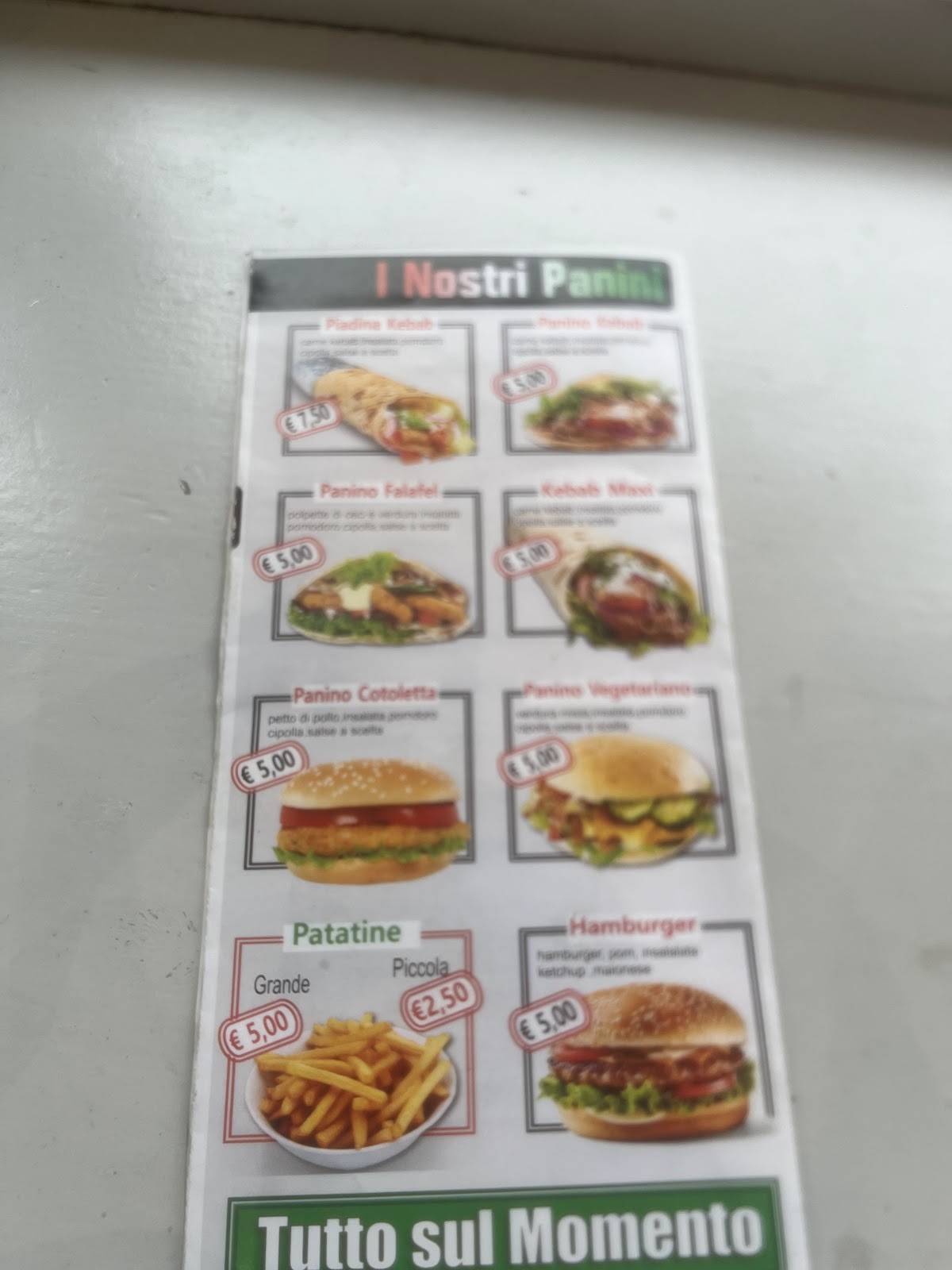 Menu di Pizza Più 