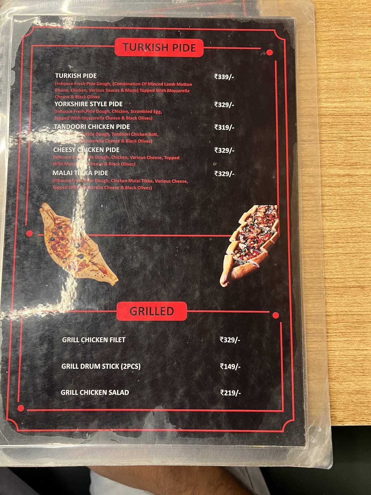 Turkish Delights menu