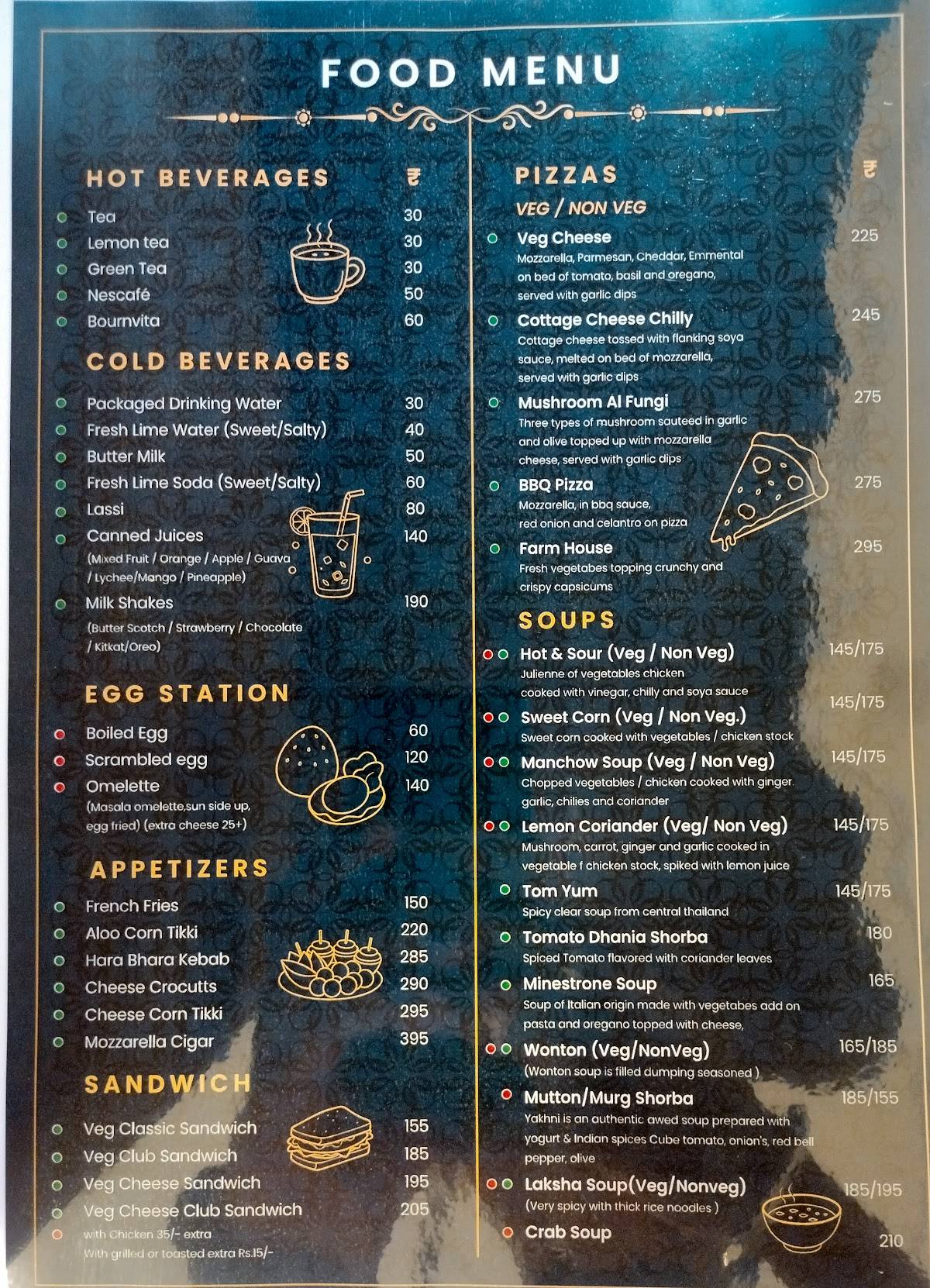 URBAN OASIS MULTI-CUISINE menu