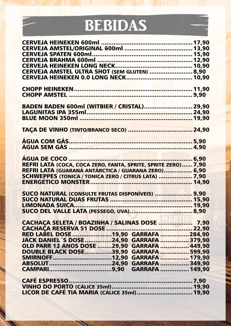 Tasca Do Portuga cardápio