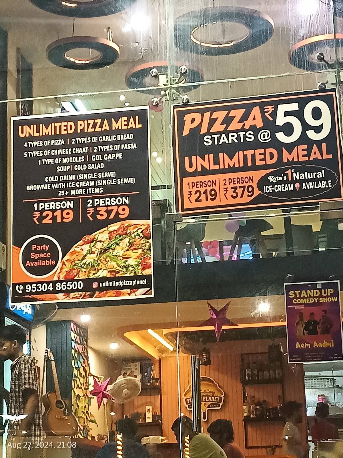 Unlimited Pizza Planet - Best Pizza in Kota menu