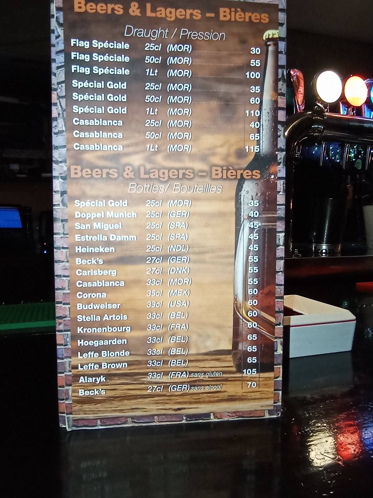Menu de Upstairs