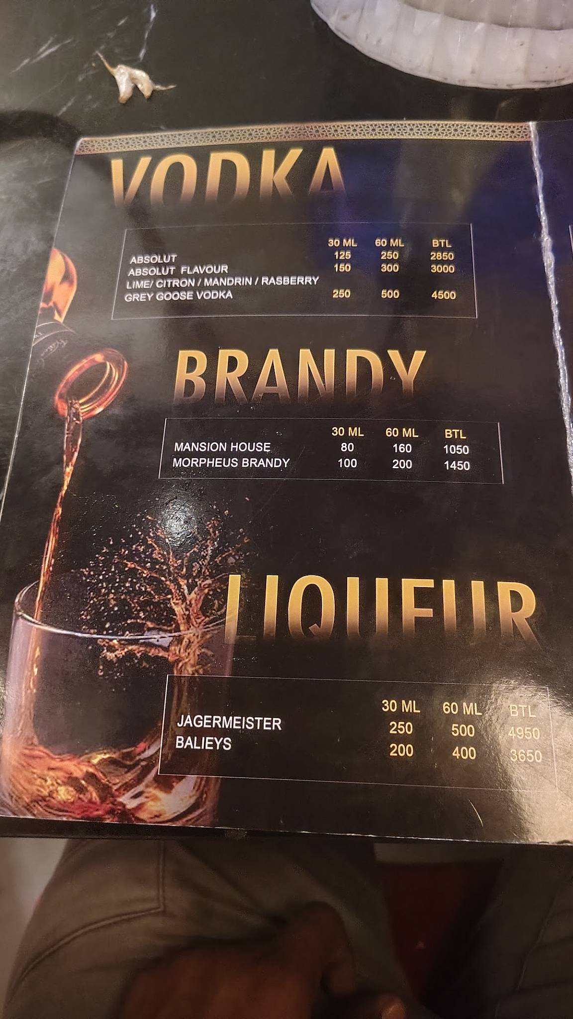 Uptown Bar and Eatery menu