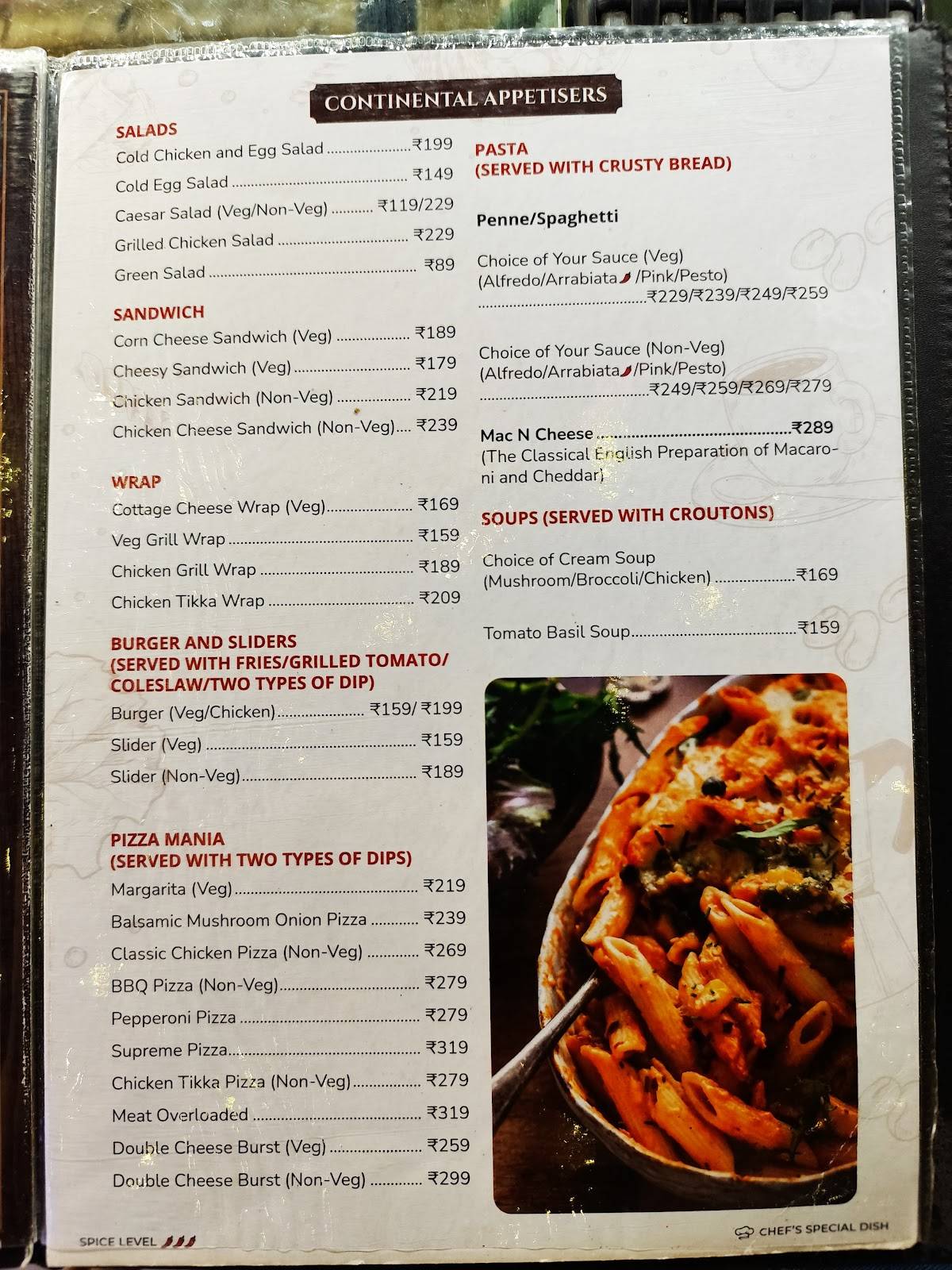 Uttarpara Coffee House menu
