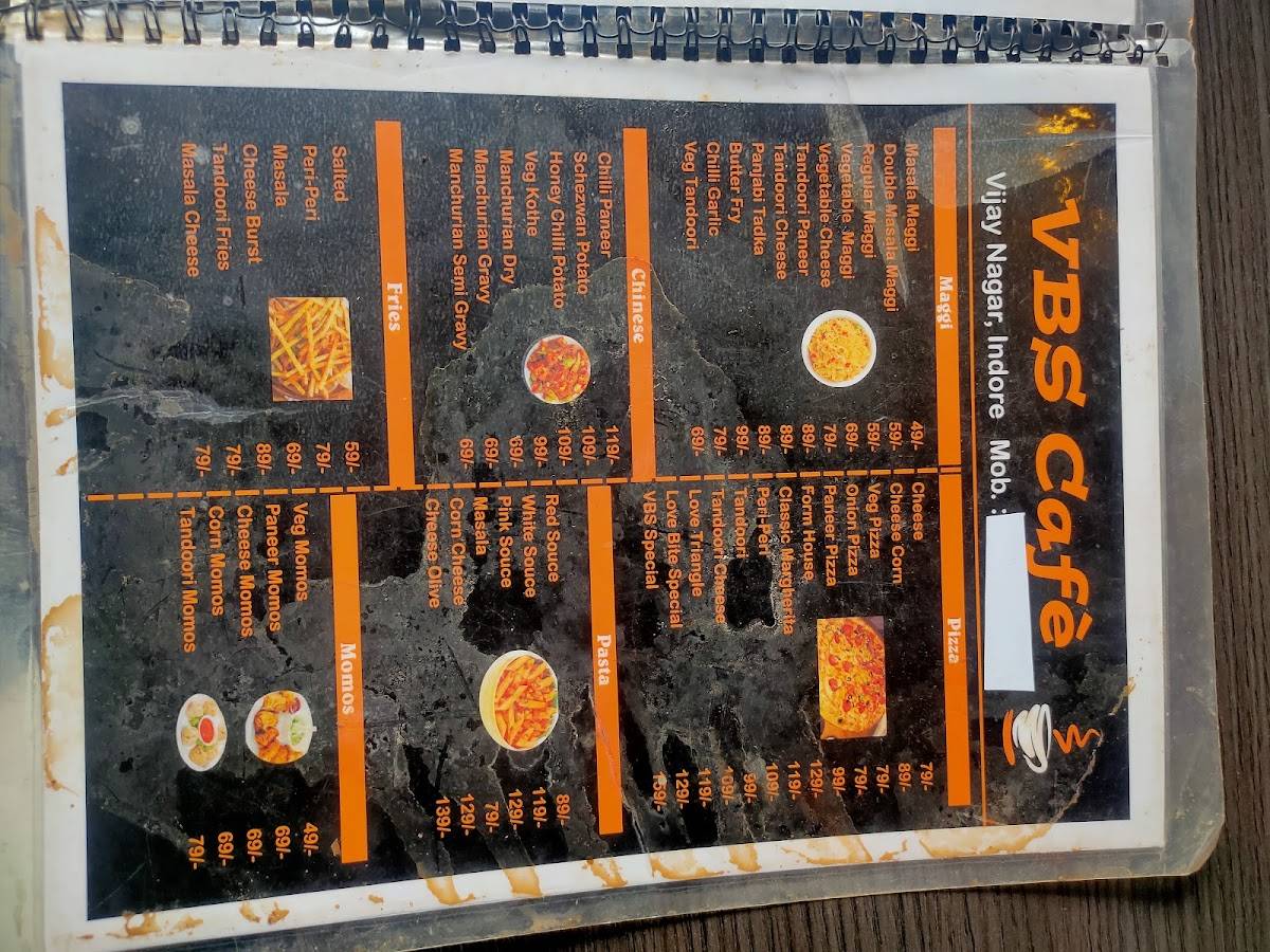 VBS cafe menu