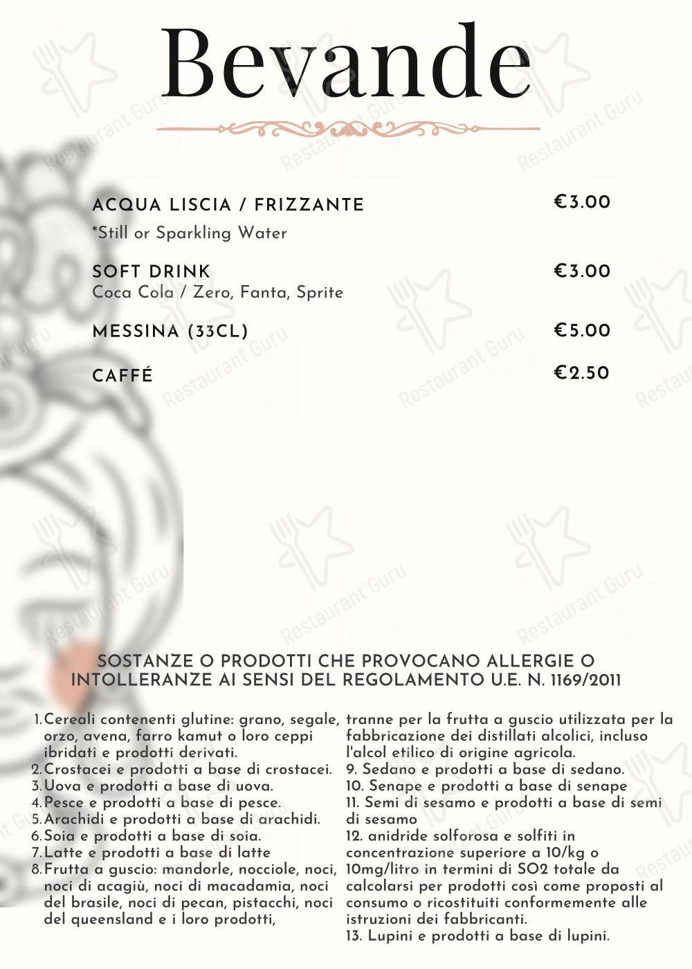 VII Coorte dans Rome - Menu