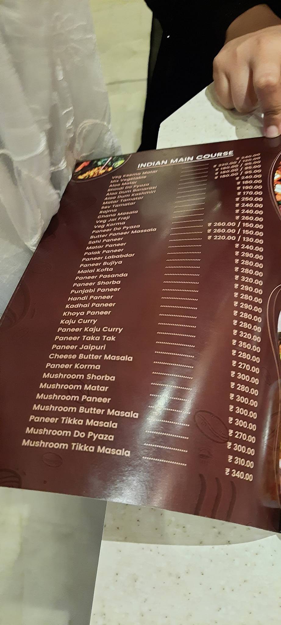 The Coffee House menu
