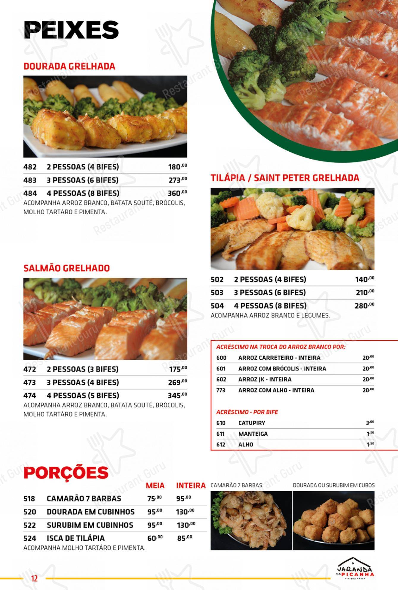 Varanda da Picanha em Ribeirão Preto - Menu