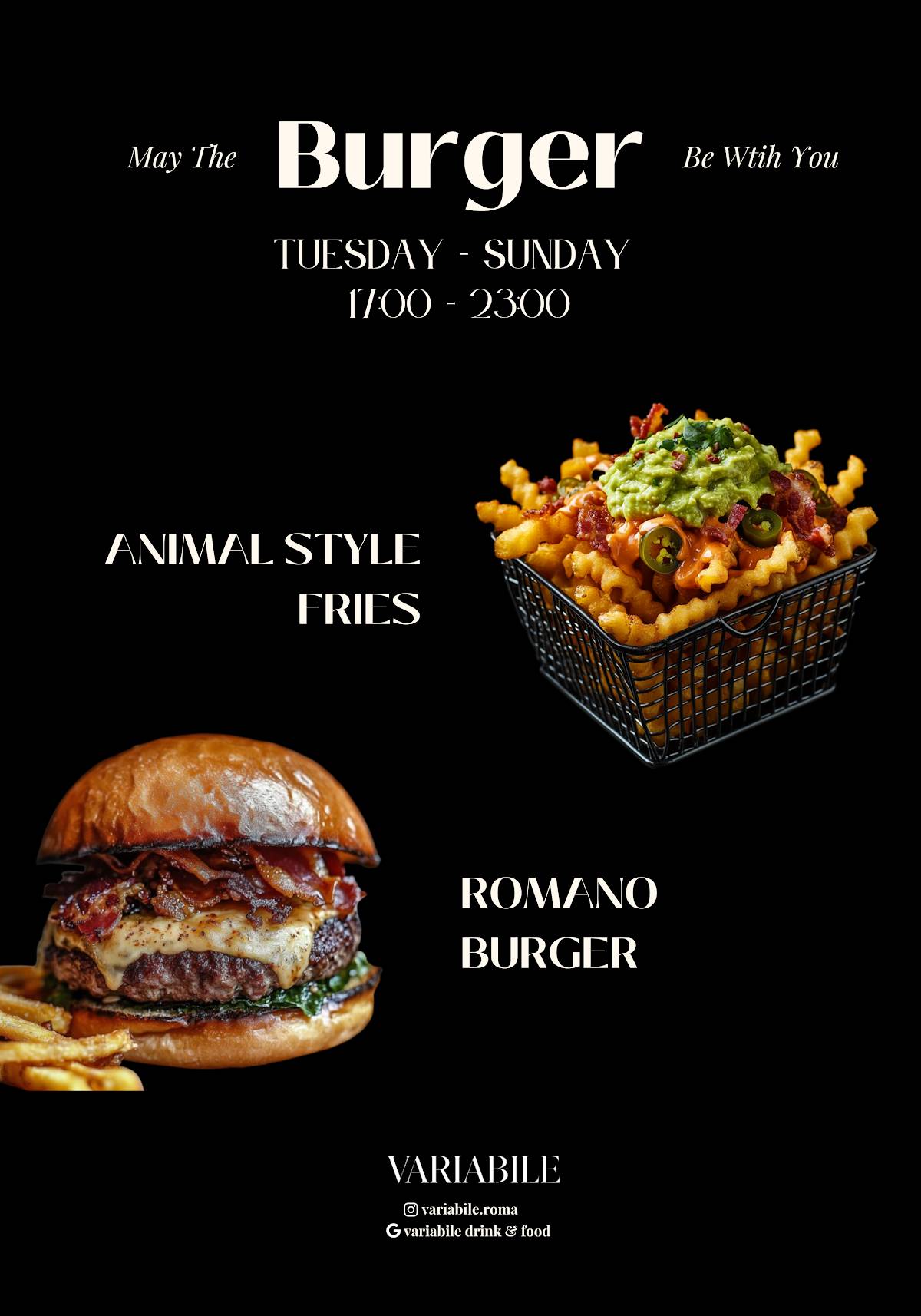 Menu di Variabile Drink & Food 