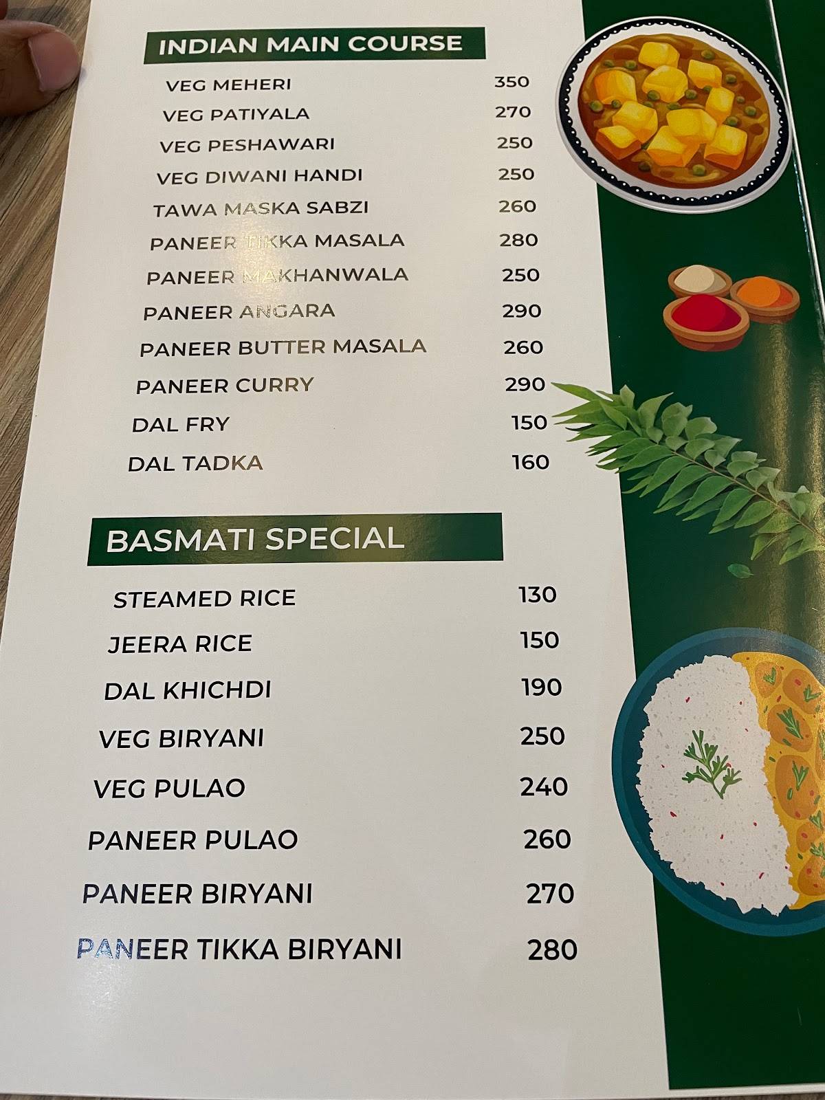 Udupi Krishna Veg Treat menu