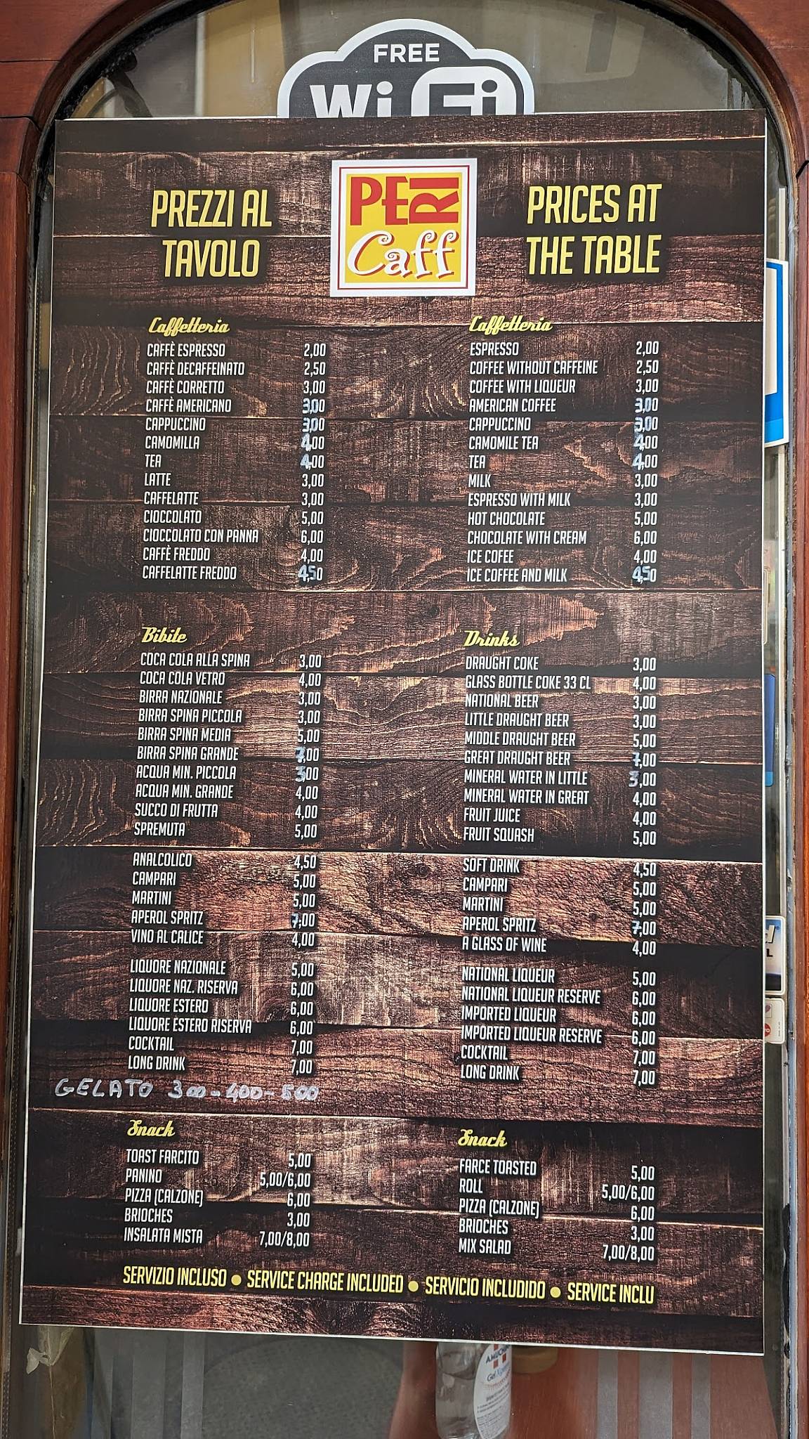 Menu di Vecchio Borgo 