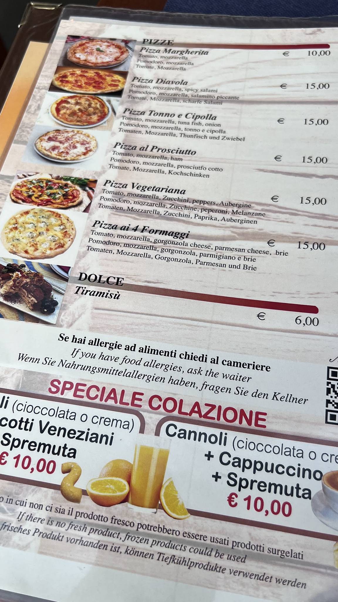 Menu di Café San Rocco 