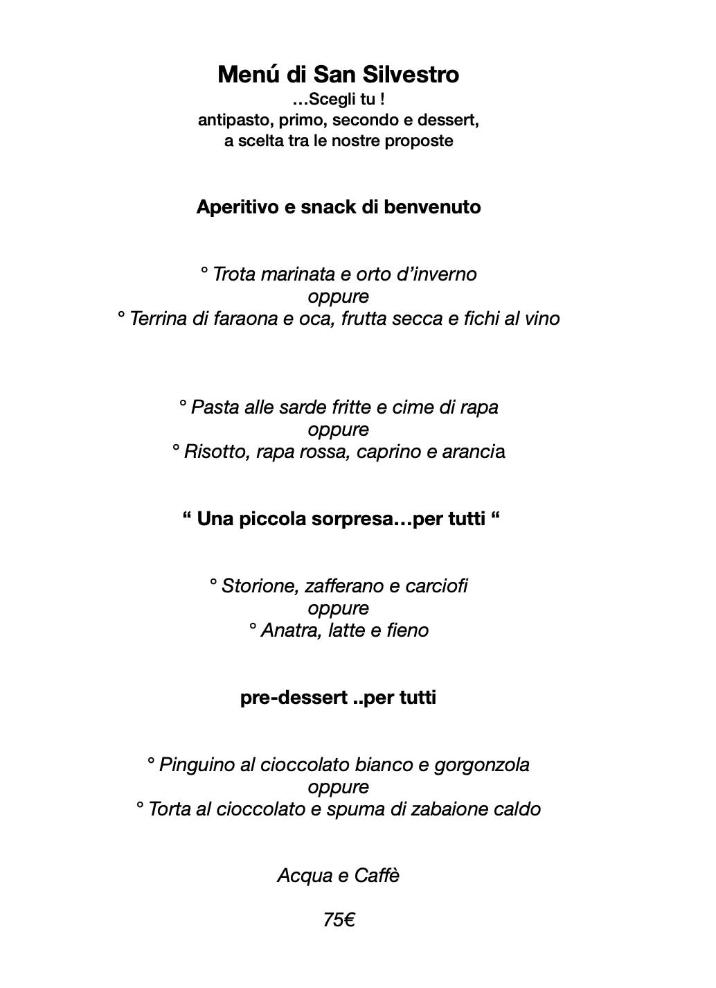 Menu di Vërt Osteria Contemporanea By La Rama 