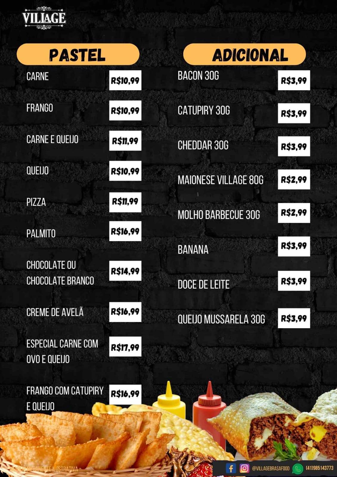 Village hamburgueria e pizzaria cardápio