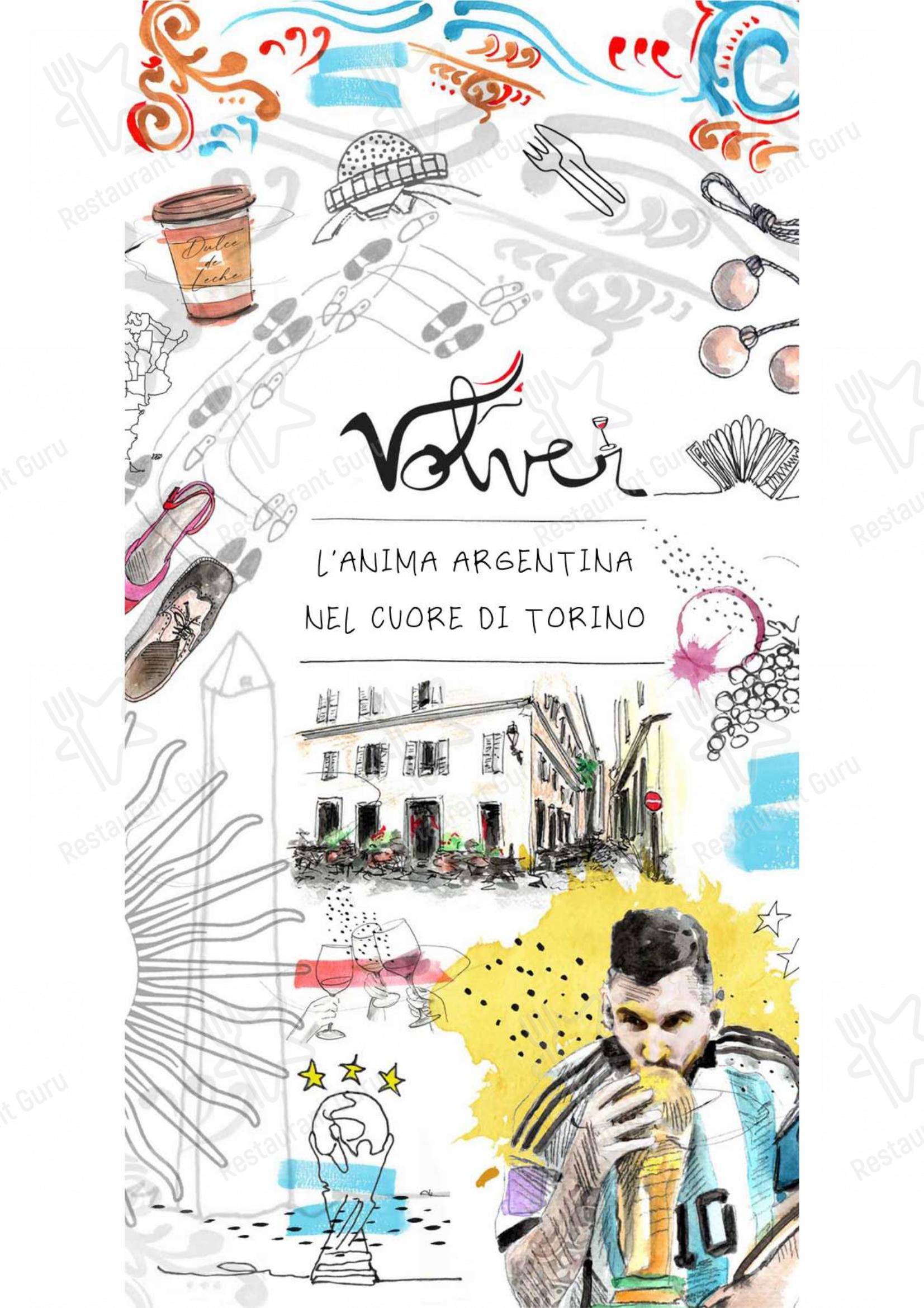 Volver in Torino - Menu
