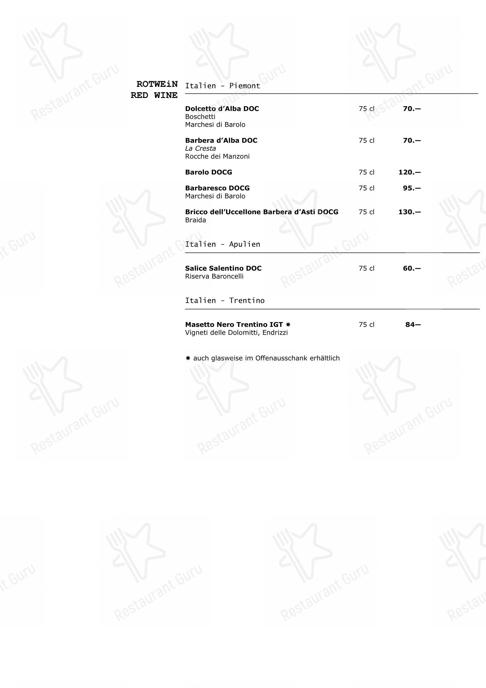 Menu per Walliser Kanne in Basilea